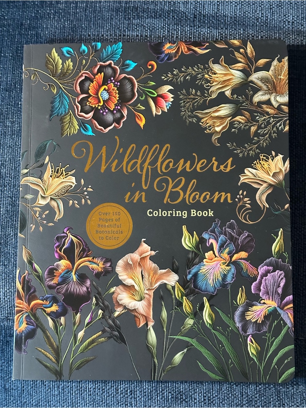 Wildflowers in Bloom Coloring Book - Collectible Sprayed Edges Edition